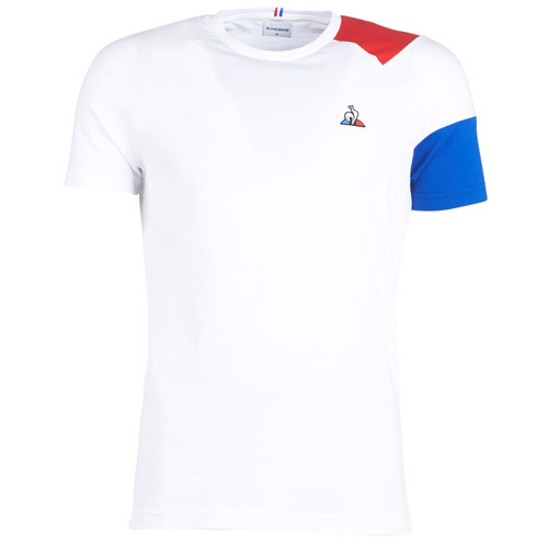 Oblačila Moški Majice s kratkimi rokavi Le Coq Sportif ESS Tee SS N°10 M Bela / Rdeča / Modra
