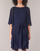Oblačila Ženske Kratke obleke Lauren Ralph Lauren NAVY-3/4 SLEEVE-DAY DRESS Modra