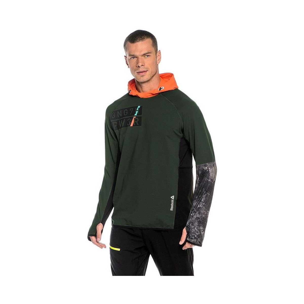 Oblačila Moški Puloverji Reebok Sport DT Stretch Oth Z Zelena, Oranžna