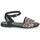 Čevlji  Ženske Sandali & Odprti čevlji Mjus CHAT LEO Črna