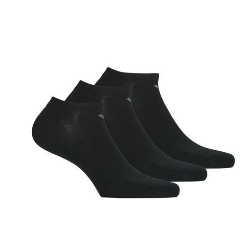 Dodatki  Moški kratke nogavice Emporio Armani CC134-PACK DE 3 Črna