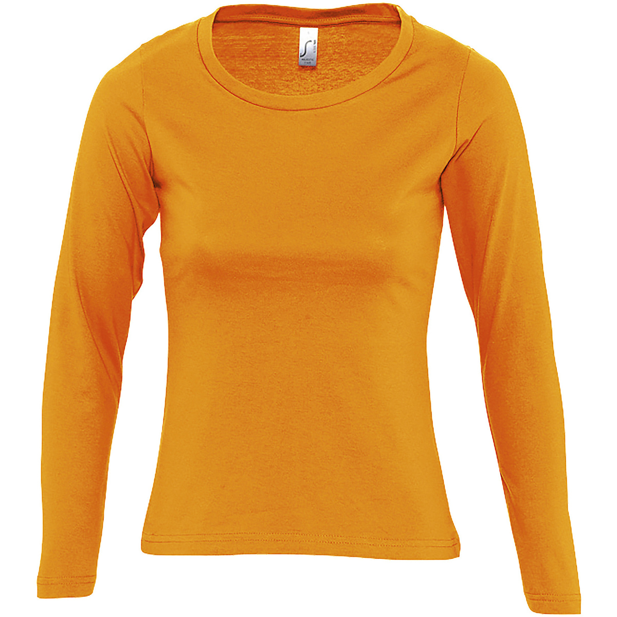 Oblačila Ženske Majice z dolgimi rokavi Sols MAJESTIC COLORS GIRL Oranžna