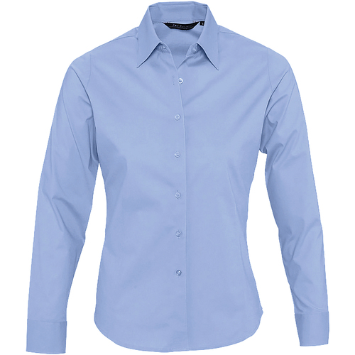 Sols EDEN ELEGANCE-CAMISA  MUJER MANGA LARGA de algodon Modra