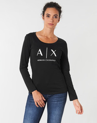 Oblačila Ženske Majice z dolgimi rokavi Armani Exchange 8NYTDG-YJ16Z-1200 Črna