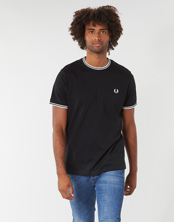Fred Perry TWIN TIPPED T-SHIRT Črna