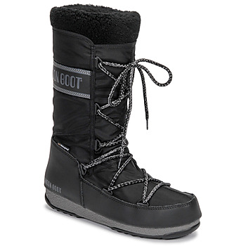 Čevlji  Ženske Škornji za sneg Moon Boot MOON BOOT MONACO WOOL WP Črna