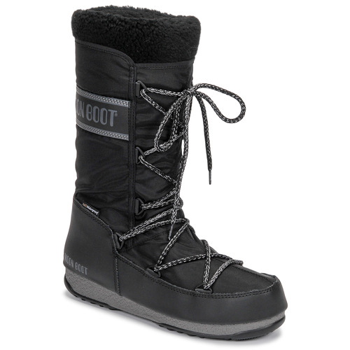 Čevlji  Ženske Škornji za sneg Moon Boot MOON BOOT MONACO WOOL WP Črna