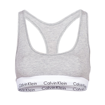 Spodnje perilo Ženske Topi Calvin Klein Jeans MODERN COTTON UNLINED BRALETTE Siva