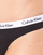 Spodnje perilo Ženske String Calvin Klein Jeans CAROUSEL THONG X 3 Črna