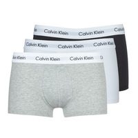 Spodnje perilo Moški Boksarice Calvin Klein Jeans COTTON STRECH LOW RISE TRUNK X 3 Črna / Bela / Siva