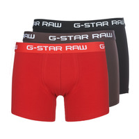 Spodnje perilo Moški Boksarice G-Star Raw CLASSIC TRUNK CLR 3 PACK Črna / Rdeča / Kostanjeva