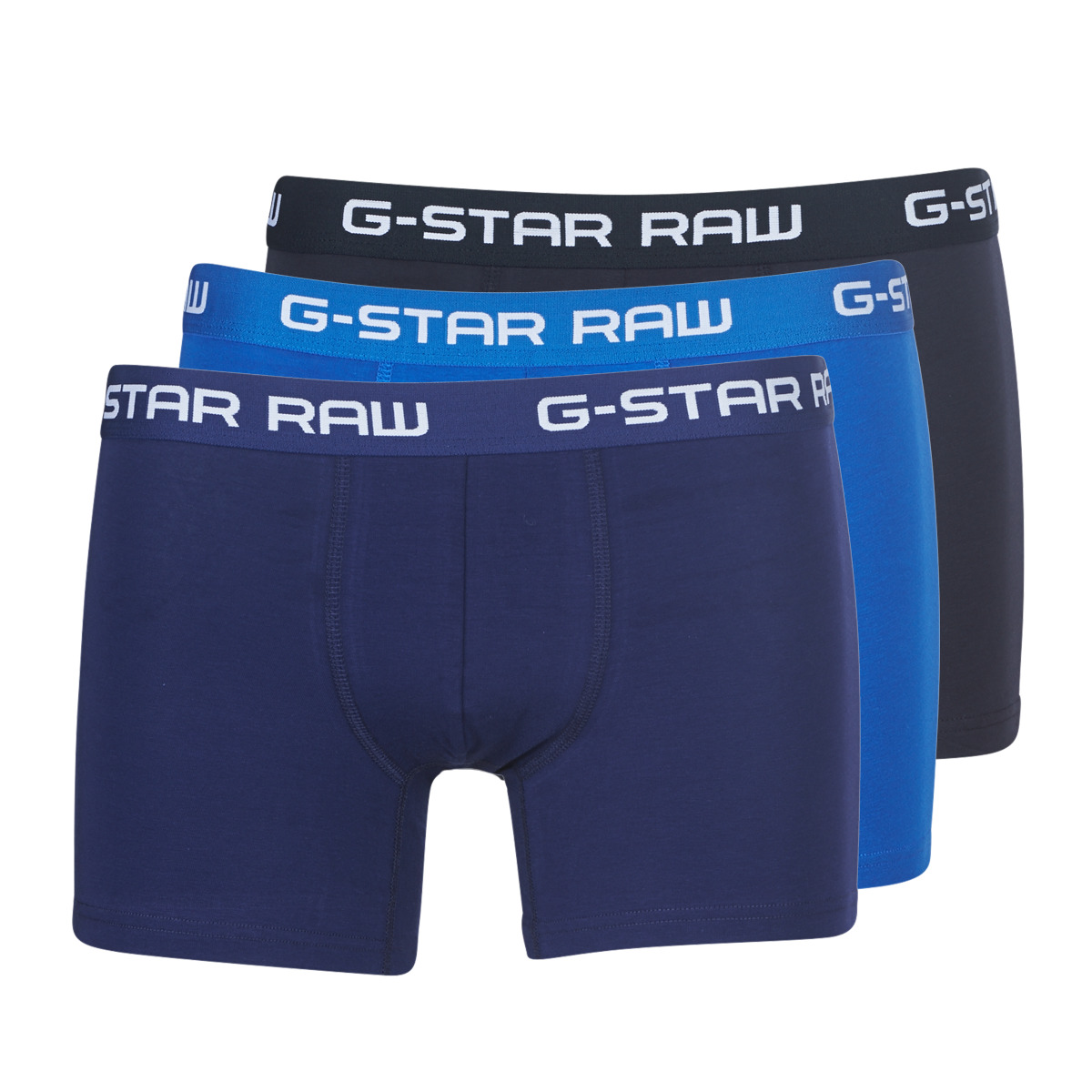 Spodnje perilo Moški Boksarice G-Star Raw CLASSIC TRUNK CLR 3 PACK Črna / Modra