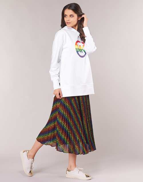 MICHAEL Michael Kors MULTI LOGO PLEAT SKRT Večbarvna