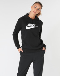 Oblačila Ženske Puloverji Nike W NSW ESSNTL HOODIE PO  HBR Črna