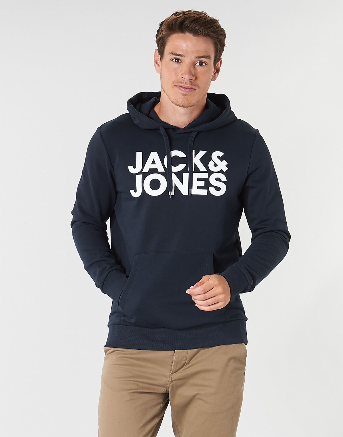 Oblačila Moški Puloverji Jack & Jones JJECORP LOGO Modra