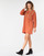 Oblačila Ženske Kratke obleke Betty London LOULIA Oranžna