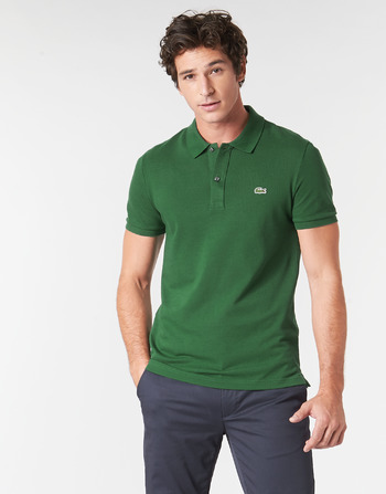 Oblačila Moški Polo majice kratki rokavi Lacoste PH4012 SLIM Zelena