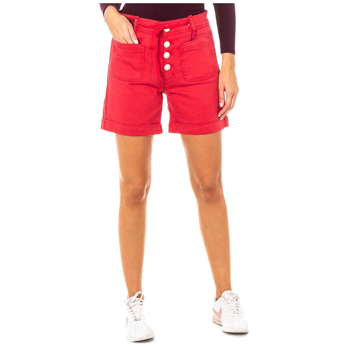 Oblačila Ženske Kratke hlače & Bermuda La Martina LWB001-06072 Rdeča