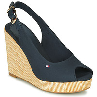 Čevlji  Ženske Sandali & Odprti čevlji Tommy Hilfiger ICONIC ELENA SLING BACK WEDGE Modra