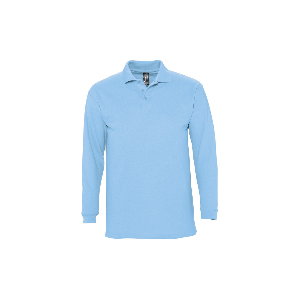 Oblačila Moški Polo majice dolgi rokavi Sols WINTER 2 CASUAL MEN-POLO HOMBRE MANGA LARGA-100% algodón Modra