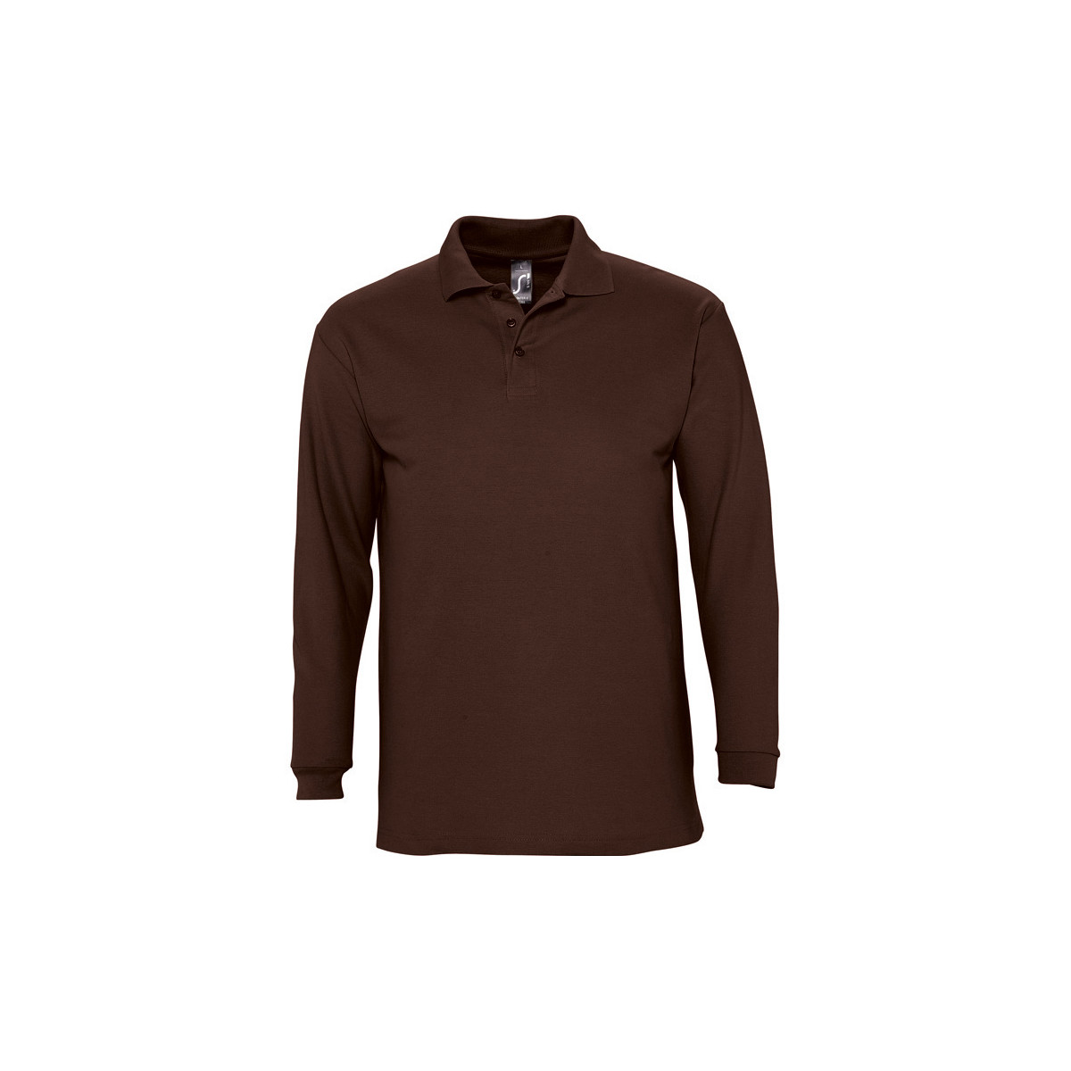 Oblačila Moški Polo majice dolgi rokavi Sols WINTER 2 CASUAL MEN-POLO HOMBRE MANGA LARGA-100% algodón Kostanjeva