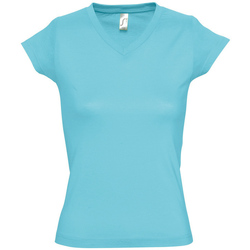 Oblačila Ženske Majice s kratkimi rokavi Sols MOON COLORS GIRL Azul