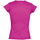 Oblačila Ženske Majice s kratkimi rokavi Sols MOON COLORS GIRL-camiseta mujer cuello pico -  100% algodón Vijolična