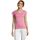 Oblačila Ženske Majice s kratkimi rokavi Sols MOON COLORS GIRL-camiseta mujer cuello pico -  100% algodón Rožnata