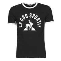 Oblačila Moški Majice s kratkimi rokavi Le Coq Sportif ESS Tee SS N°3 M Črna / Bela
