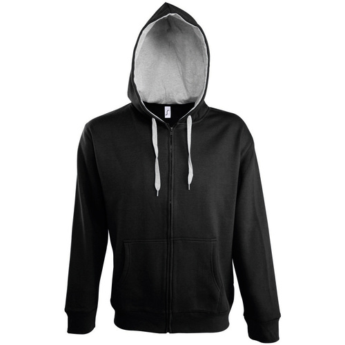 Sols SOUL MEN SPORT-CHAQUETA DE HOMBRE  CON CAPUCHA Črna
