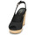 Čevlji  Ženske Sandali & Odprti čevlji Tommy Hilfiger ICONIC ELENA SLING BACK WEDGE Črna