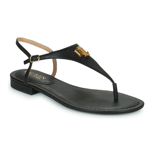 Čevlji  Ženske Sandali & Odprti čevlji Lauren Ralph Lauren ELLINGTON SANDALS CASUAL Črna