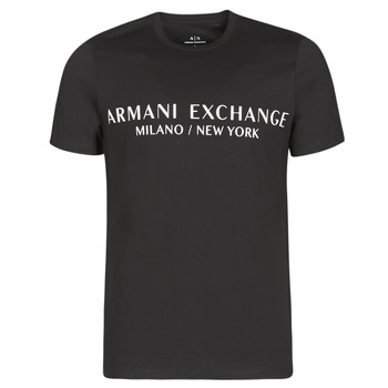 Oblačila Moški Majice s kratkimi rokavi Armani Exchange HULI Črna