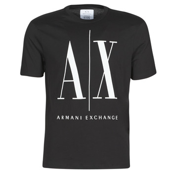 Oblačila Moški Majice s kratkimi rokavi Armani Exchange HULO Črna