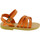 Čevlji  Moški Sandali & Odprti čevlji Attica Sandals HEBE CALF ORANGE Oranžna