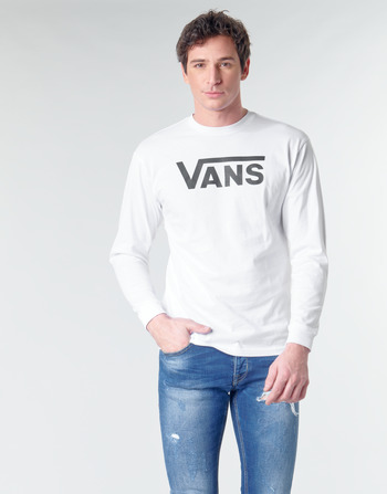 Oblačila Moški Majice z dolgimi rokavi Vans VANS CLASSIC Bela