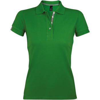 Oblačila Ženske Polo majice kratki rokavi Sols PORTLAND MODERN SPORT Zelena