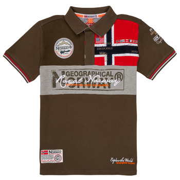 Oblačila Dečki Polo majice kratki rokavi Geographical Norway KIDNEY Kaki