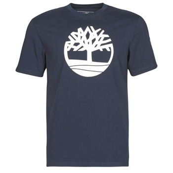 Oblačila Moški Majice s kratkimi rokavi Timberland SS KENNEBEC RIVER BRAND TREE TEE Modra