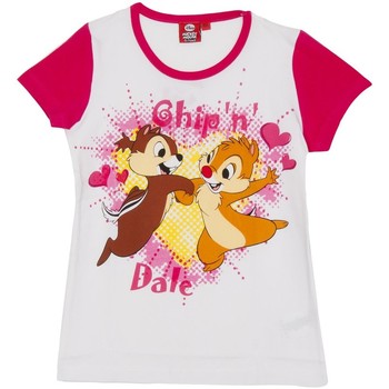 Oblačila Deklice Majice s kratkimi rokavi Disney WD26120-FUCSIA Rožnata