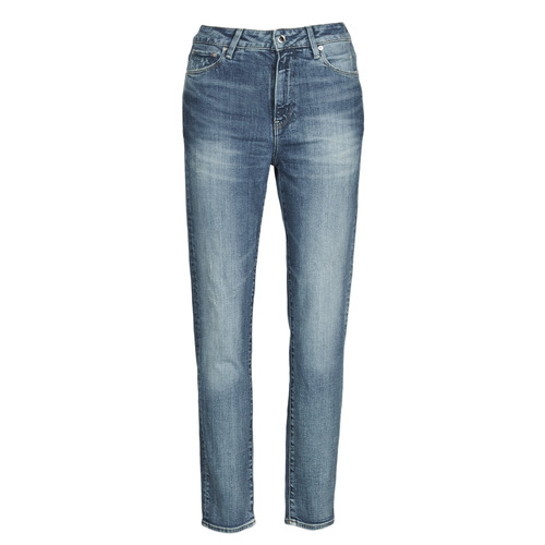 Oblačila Ženske Jeans straight G-Star Raw 3301 HIGH STRAIGHT 90'S ANKLE WMN Modra