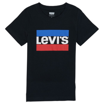 Oblačila Dečki Majice s kratkimi rokavi Levi's SPORTSWEAR LOGO TEE Črna