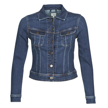 Oblačila Ženske Jeans jakne Lee SLIM RIDER JACKET Modra