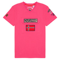 Oblačila Dečki Majice s kratkimi rokavi Geographical Norway JIRI Rožnata