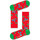 Spodnje perilo Moški Nogavice Happy socks Christmas cracker holly gift box Večbarvna