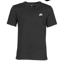 Oblačila Moški Majice s kratkimi rokavi Nike M NSW CLUB TEE Črna / Bela
