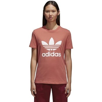 Oblačila Ženske Majice s kratkimi rokavi adidas Originals Trefoil Rdeča