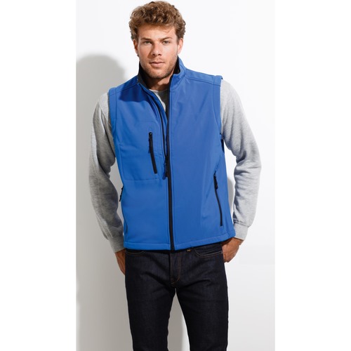 Sols RALLYE SPORT MEN-CHALECO HOMBRE SOFTSHELL-Forro polar interior Modra