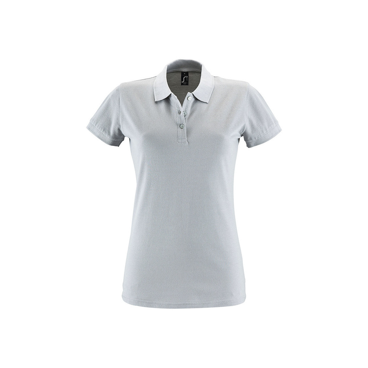 Oblačila Ženske Polo majice kratki rokavi Sols PERFECT COLORS WOMENN-POLO mujer  MANGA CORTA de 100% algodón Siva