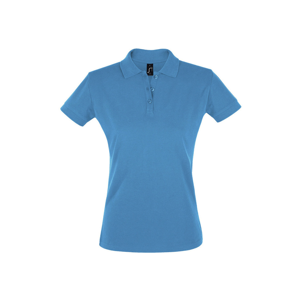 Oblačila Ženske Polo majice kratki rokavi Sols PERFECT COLORS WOMEN Modra